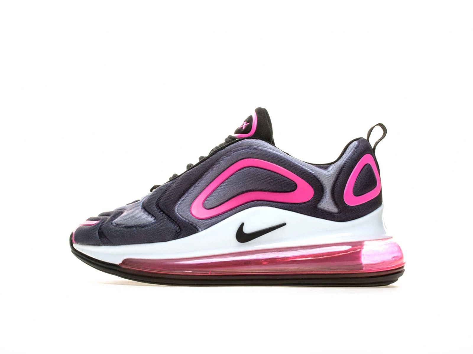 Nike Air Max 720, черный, розовый, нейлон, женские