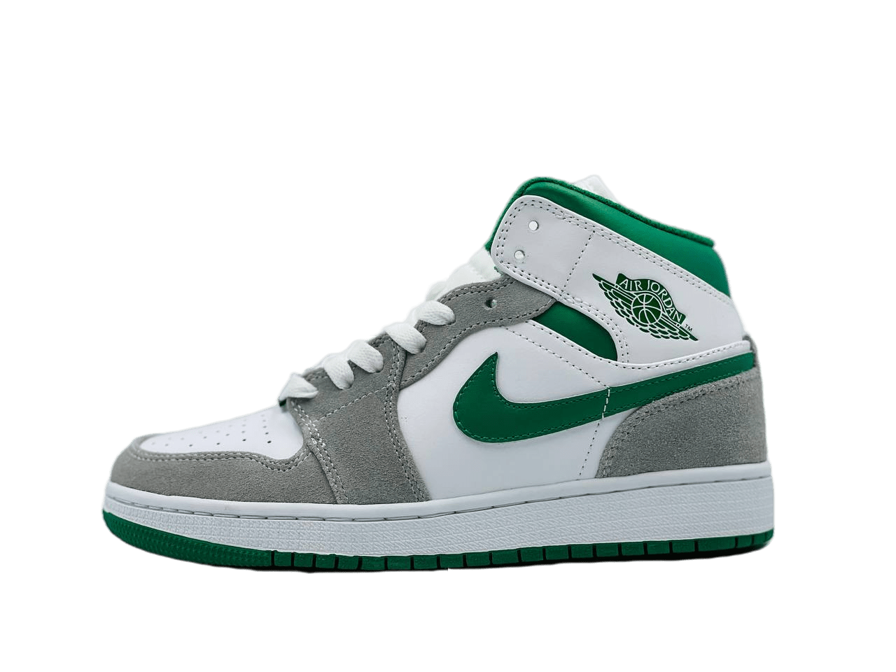Nike Air Jordan 1 Mid Pine Green White