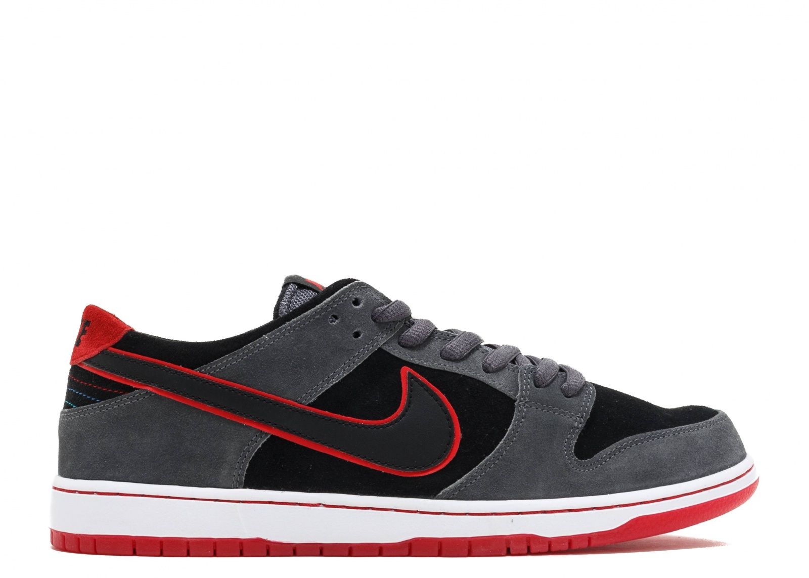 Nike SB Zoom Dunk Low Pro, черный с серым, нубук, мужские