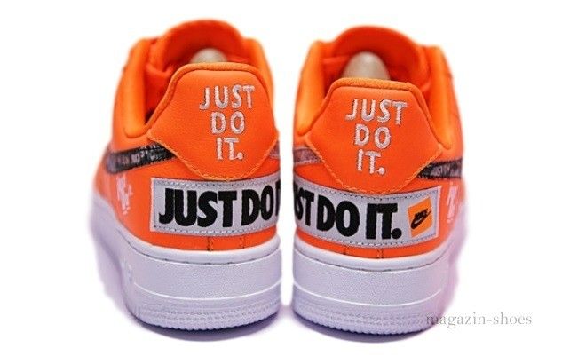 Nike Air Force х OFF White, оранжевый, кожа, мужские, женские
