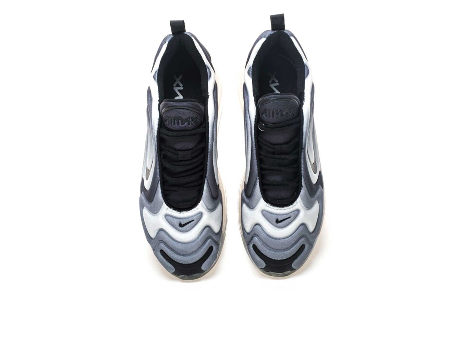 Nike Air Max 720, серый, черный, нейлон, женские