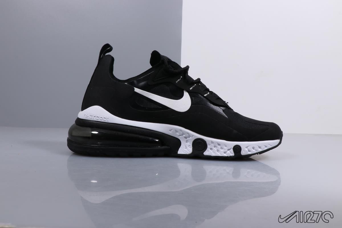 Nike Air Max 270, черно-белые, нейлон, женские, мужские